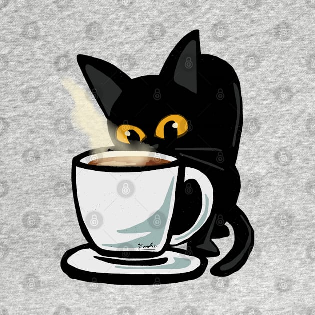 Coffee cat by BATKEI